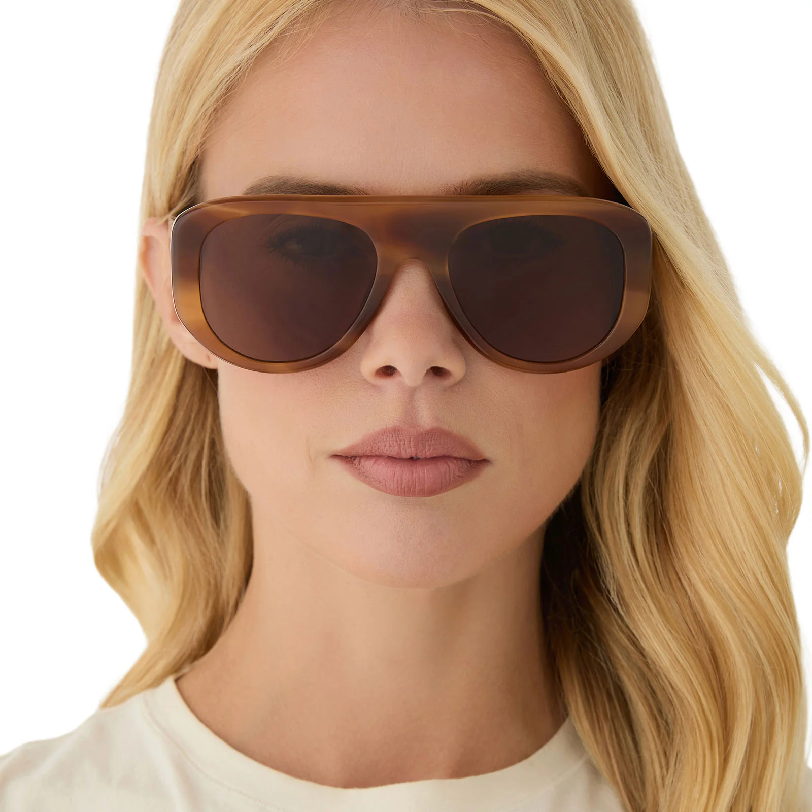 MORGAN - TAWNY TORTOISE + BROWN SUNGLASSES - Image 9