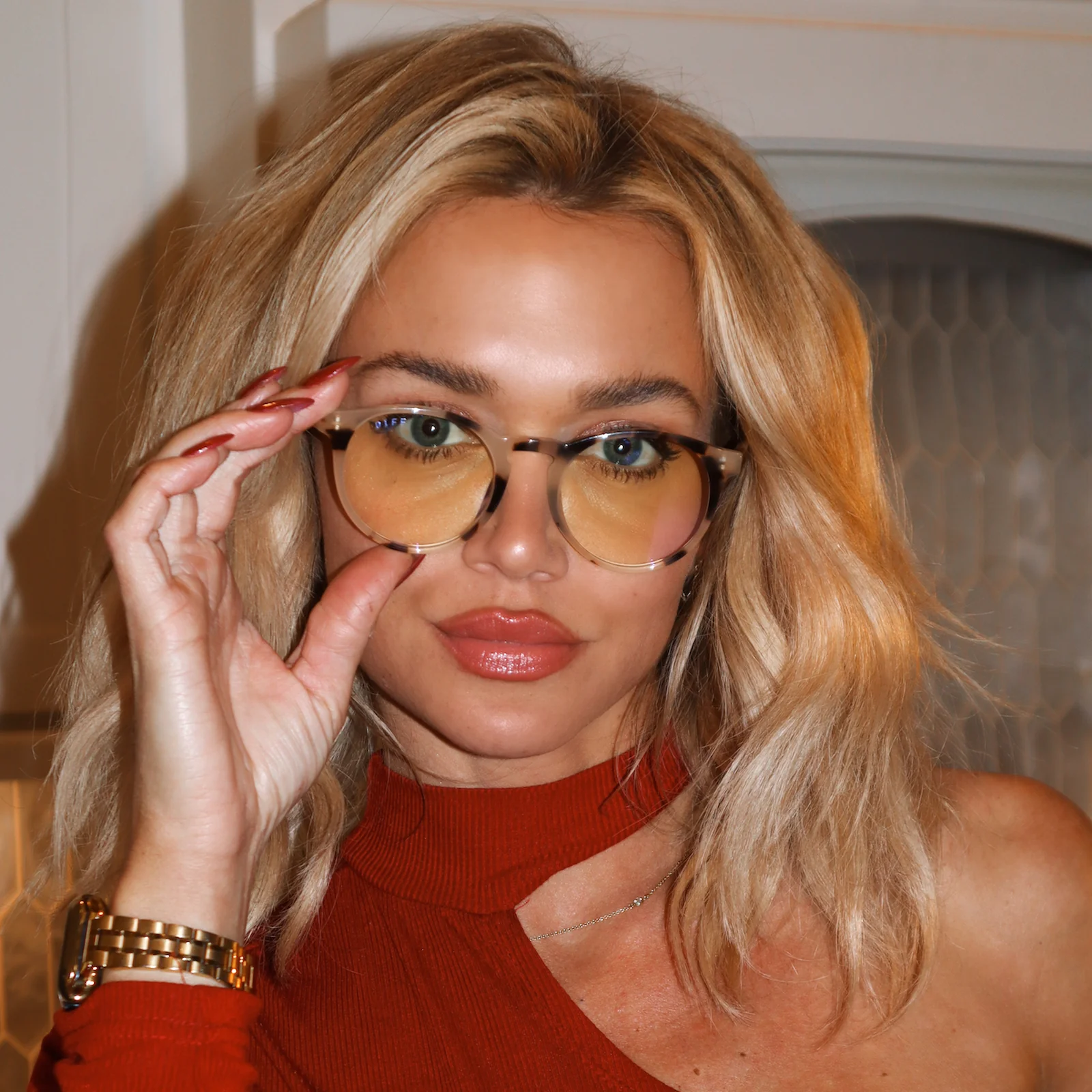 SAWYER - CREAM TORTOISE + BLUE LIGHT TECHNOLOGY GLASSES - Image 10