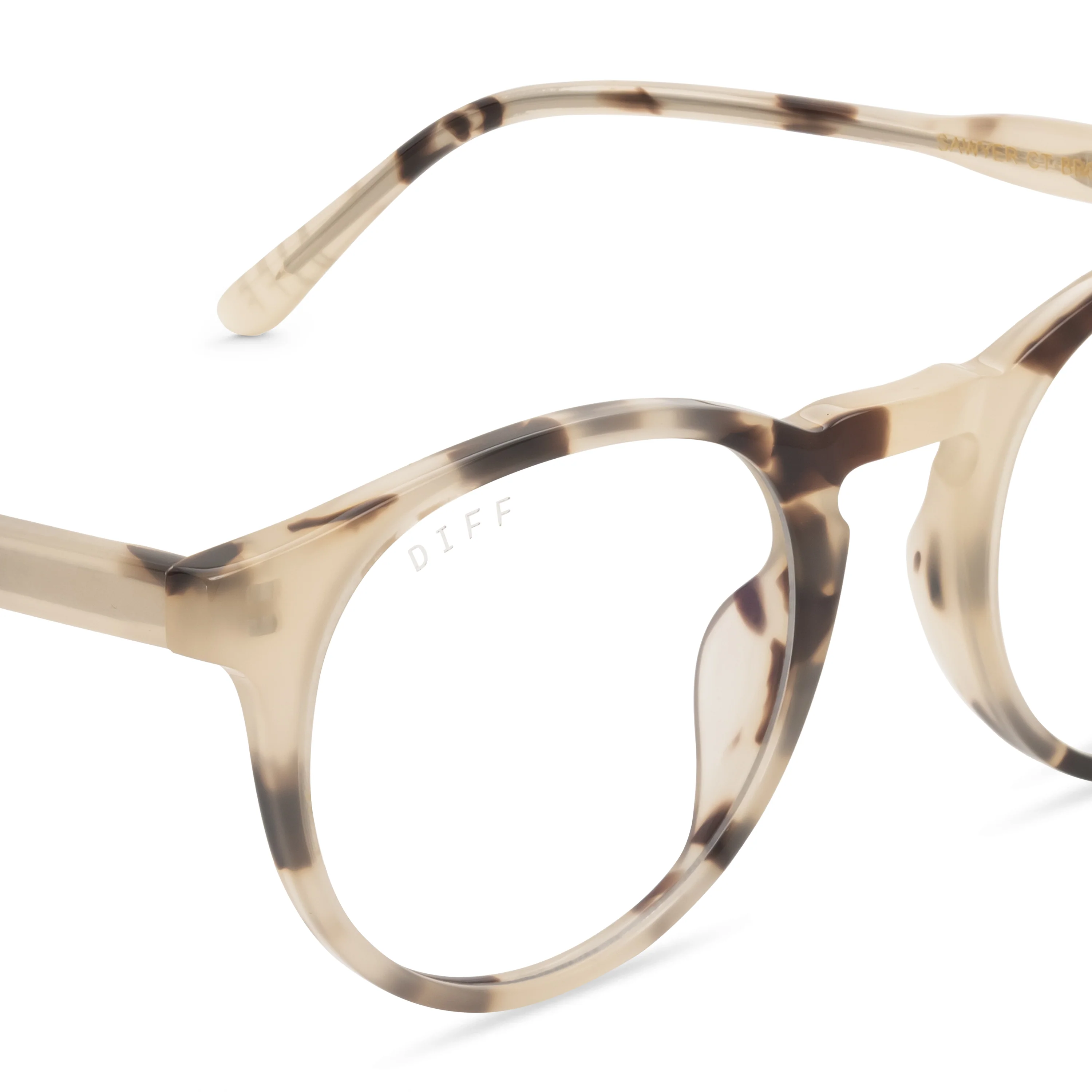 SAWYER - CREAM TORTOISE + BLUE LIGHT TECHNOLOGY GLASSES - Image 3