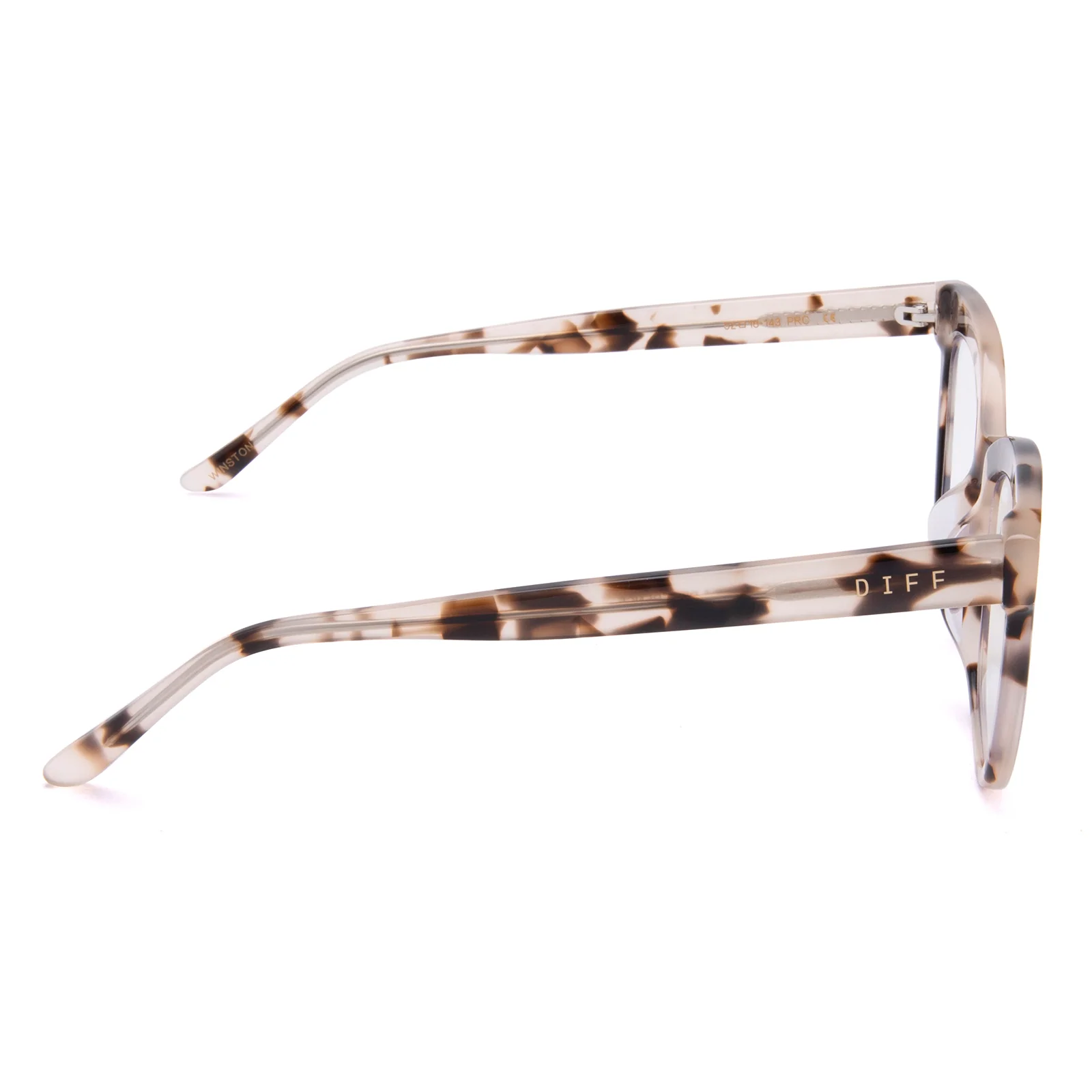 WINSTON - CREAM TORTOISE + BLUE LIGHT TECHNOLOGY GLASSES - Image 4