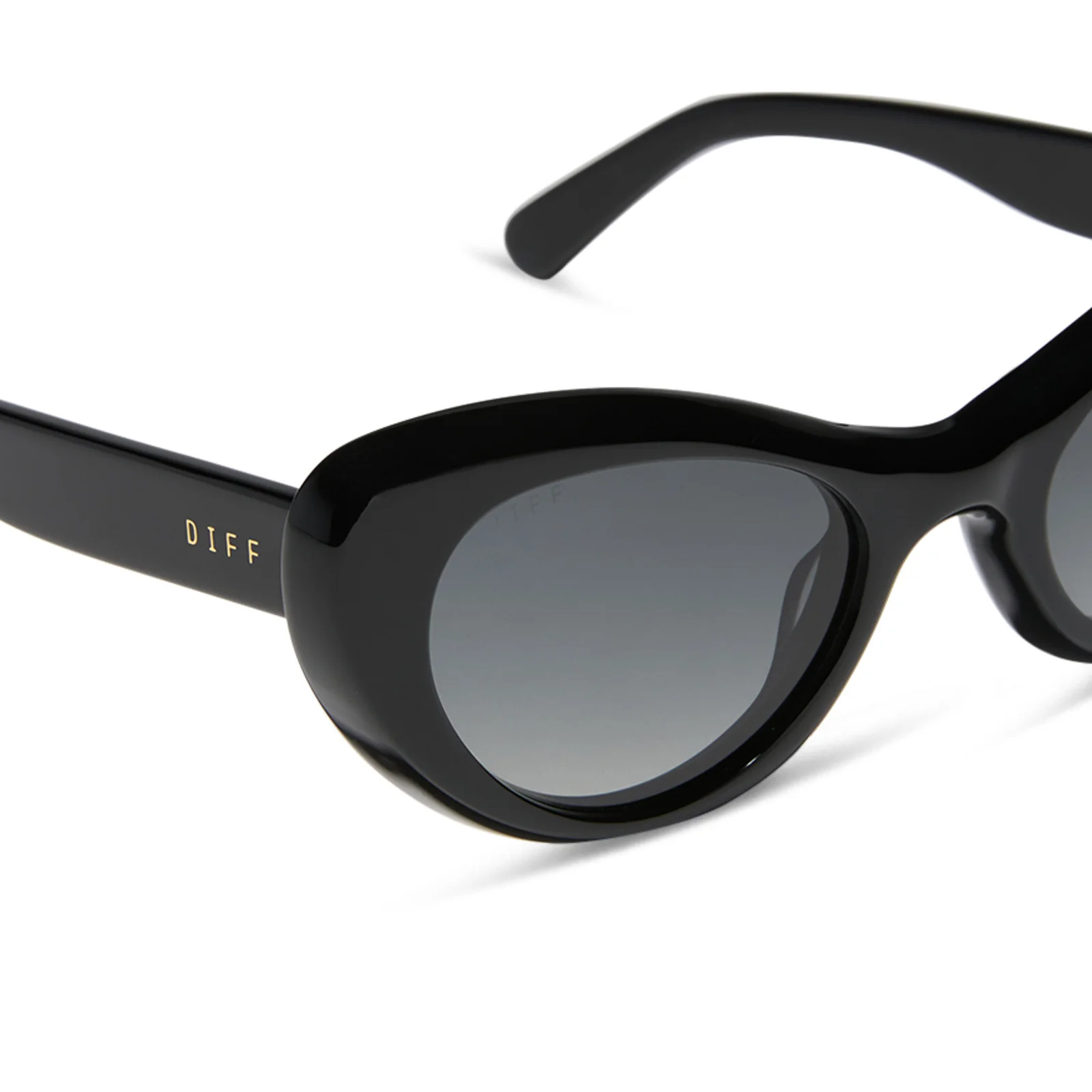 ZARIA - BLACK + GREY GRADIENT + POLARIZED SUNGLASSES - Image 4