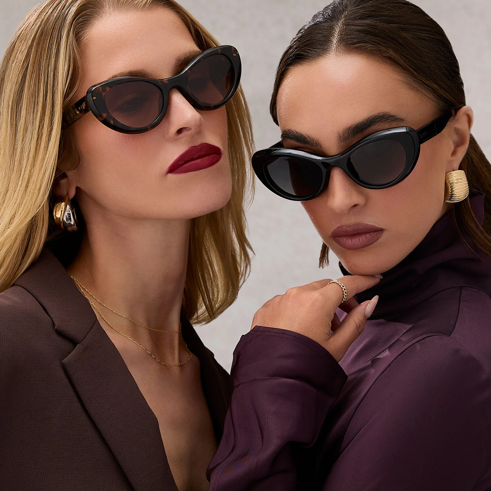 ZARIA - BLACK + GREY GRADIENT + POLARIZED SUNGLASSES - Image 7